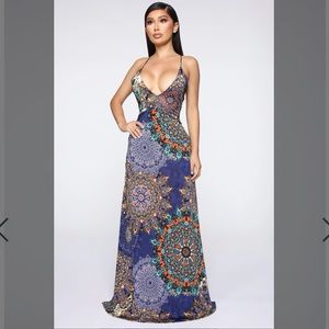 NWT Fashion Nova Printed Maxi